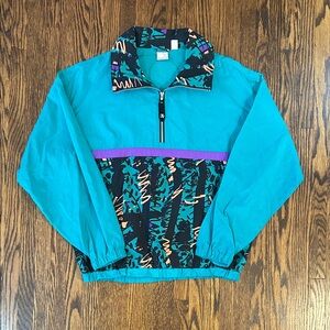 Vintage 90s Ocean Pacific Vibrant Windbreaker Jacket